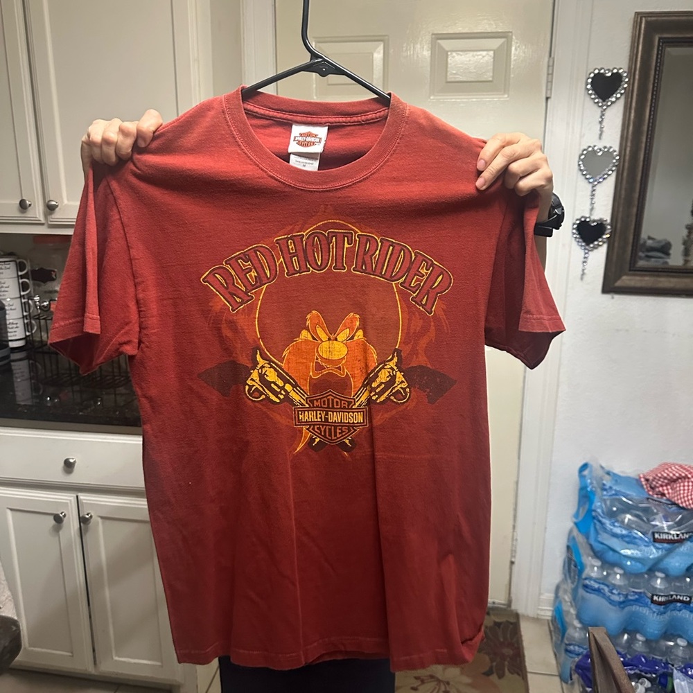 Harley-Davidson Looney Toones Red Short Sleeve Tee
